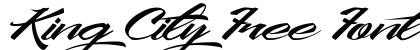 King City Free Font Calligraphy preview