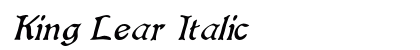 King Lear Italic Preview