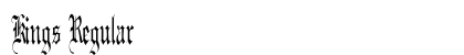 Kings Regular font free download
