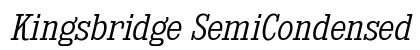 Kingsbridge SemiCondensed Light Italic Preview