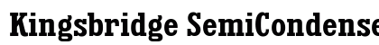 Kingsbridge SemiCondensed Bold font free download