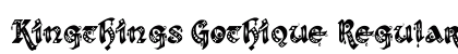 Kingthings Gothique Regular Font Preview