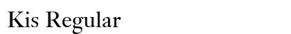 Kis Regular font free download