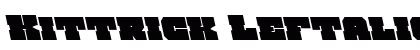 Kittrick Leftalic Italic Font Preview