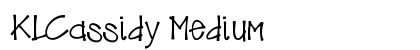 KLCassidy Medium font free download