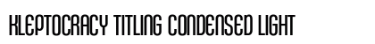 Kleptocracy Titling Condensed Light preview