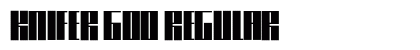 Knifer 600 Regular Font Knifer 600 Regular Font Preview