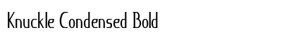 Knuckle Condensed Bold Preview