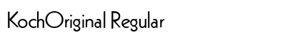 KochOriginal Regular font free download