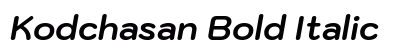 Kodchasan Bold Italic Preview