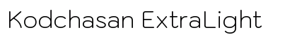 Kodchasan ExtraLight Preview