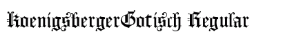 KoenigsbergerGotisch Regular font free download
