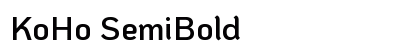 KoHo SemiBold Preview