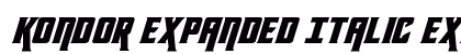 Kondor Expanded Italic Expanded Italic preview