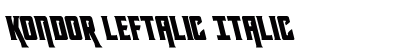 Kondor Leftalic Italic