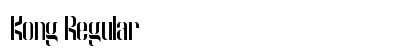 Kong Regular font free download