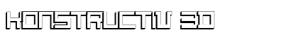 Konstructiv 3D font free download
