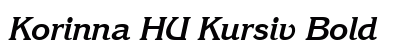 Korinna HU Kursiv Bold font free download