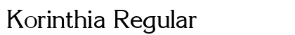 Korinthia Regular font free download
