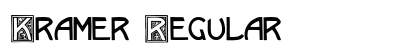 Kramer Regular font free download