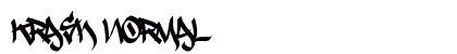 Krash Normal Font Krash Normal Font Preview