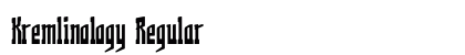 Kremlinology Regular font free download