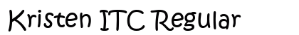 Kristen ITC Regular Font Preview