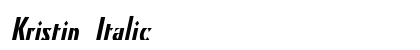Kristin Italic Preview