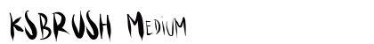 KSBRUSH Medium font free download