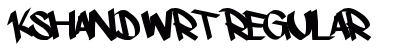 kshandwrt Regular Font Preview
