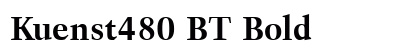 Kuenst480 BT Bold Preview