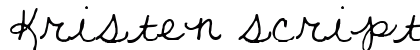 Kristen script alt alt font free download