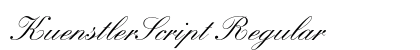 KuenstlerScript Regular font free download