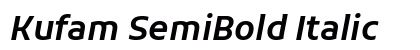 Kufam SemiBold Italic font free download