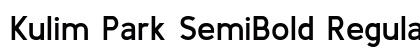 Kulim Park SemiBold Regular Preview