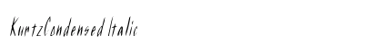 KurtzCondensed Italic font free download