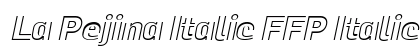 La Pejina Italic FFP Italic Preview
