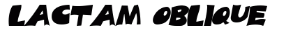 Lactam Oblique font free download