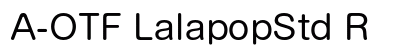 A-OTF LalapopStd R font free download