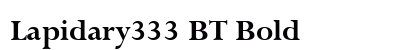 Lapidary333 BT Bold Preview