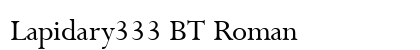 Lapidary333 BT Roman font free download
