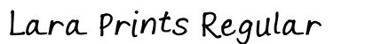 Lara Prints Regular font free download