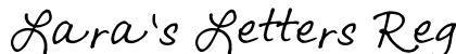 Lara's Letters Regular font free download