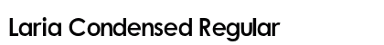 Laria Condensed Regular Preview