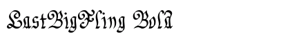 LastBigFling Bold font free download