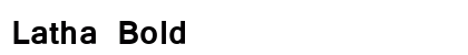 Latha Bold Font Preview