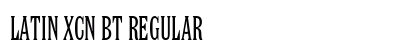 Latin XCn BT Regular font free download