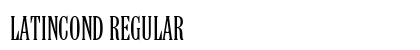 LatinCond Regular Font Preview