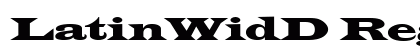 LatinWidD Regular font free download
