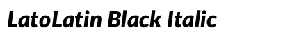 LatoLatin Black Italic preview